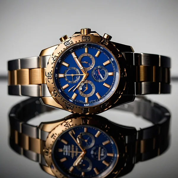 Gold-Silberne Armbanduhr