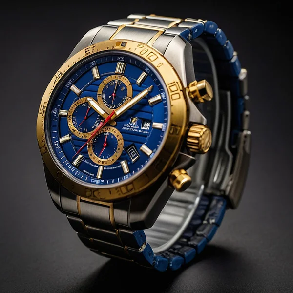 Gold-Silberne Armbanduhr