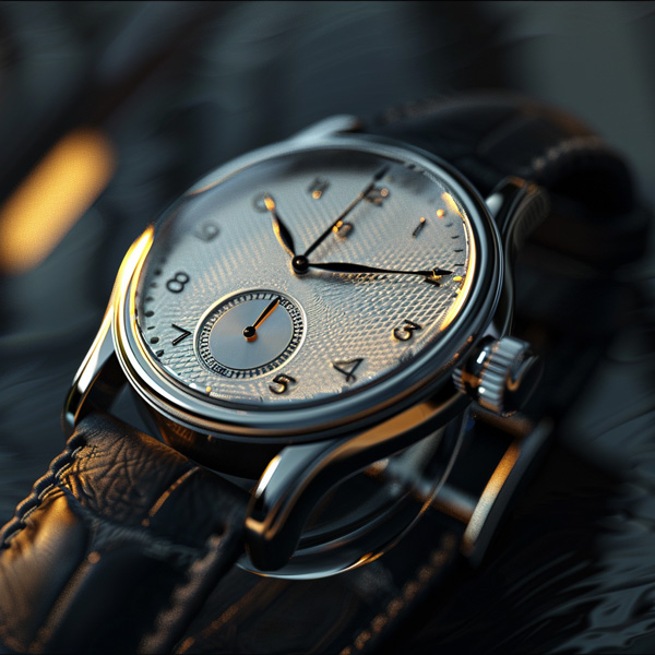 Elegante Armbanduhr in Weiß